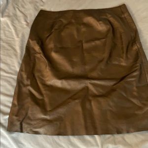 Theory Leather Skirt
